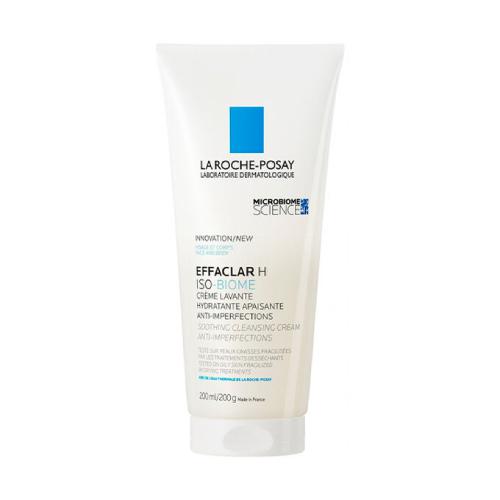 Miniaturka artykułu - LA ROCHE-POSAY Effaclar H Iso-Biome, kojący krem myjący, 200ml