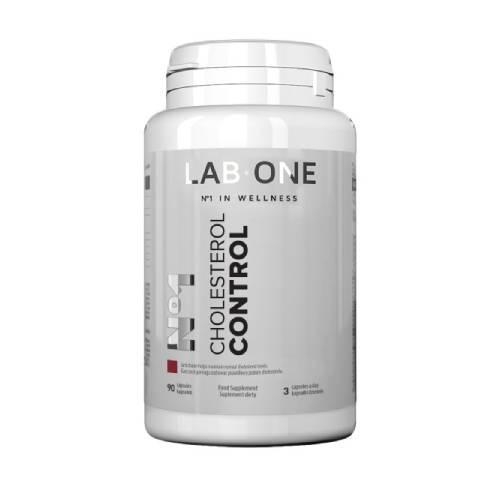Miniaturka artykułu - Lab One Cholesterol Control, 90 kaps. KR&Oacute;TKA DATA 30.09.2026