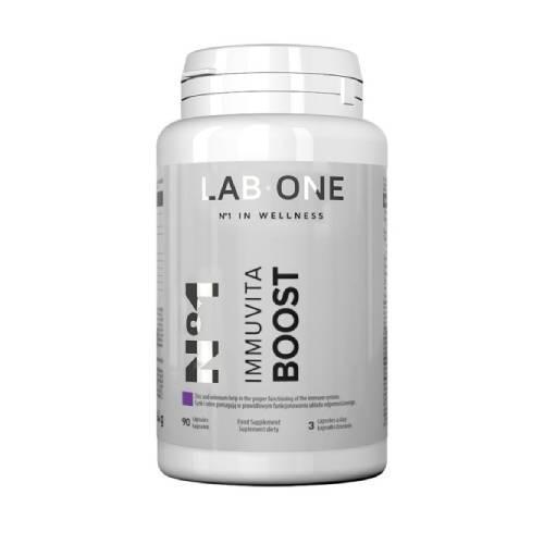 Miniaturka artykułu - LAB ONE Immuvita BOOST, 90 kaps. KR&Oacute;TKA DATA 30.08.2026