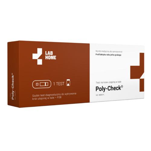 Miniaturka artykułu - LAB.HOME Poly-Check Test FIT ultraczuły test na krew utajoną w kale, 1 szt.