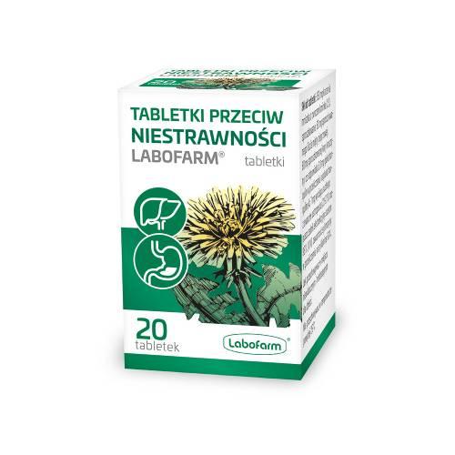 Miniaturka artykułu - Labofarm Tabletki przeciw niestrawności, 20 tabletek