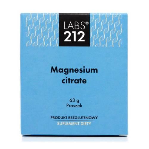 Miniaturka artykułu - LABS212 Magnesium Citrate Cytrynian magnezu proszek, 63g