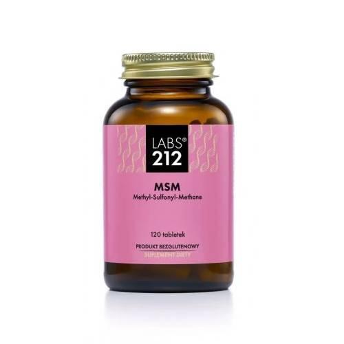 Miniaturka artykułu - LABS212 MSM Metylosulfonylometan Siarka, 120 tabletek 