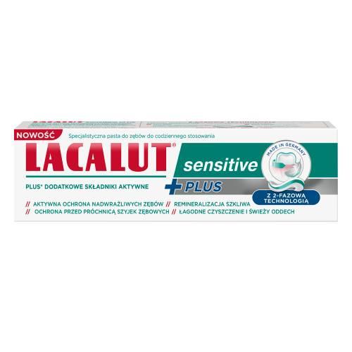 Miniaturka artykułu - Lacalut Sensitiv Plus Pasta do zębów wrażliwych, 75 ml