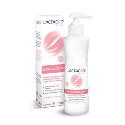 Miniaturka artykułu - Lactacyd Pharma Płyn do higieny intymnej ultra-delikatny, 250 ml USZKODZONE BRAK OPAKOWANIA TEKTUROWEGO
