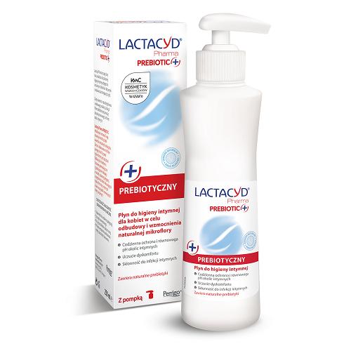 Miniaturka artykułu - Lactacyd Pharma Prebiotic+ Płyn do higieny intymnej z prebiotykami, 250 ml