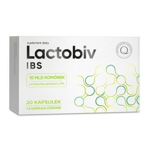 Miniaturka artykułu - Lactobiv IBS, 20 kapsułek KR&Oacute;TKA DATA 30.06.2026