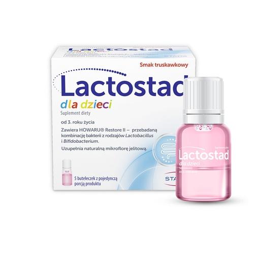 Miniaturka artykułu - Lactostad dla dzieci powyżej 3. roku życia płyn doustny, 5 ampułek x 7 ml