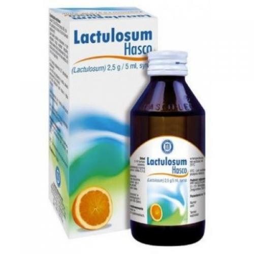 Miniaturka artykułu - LACTULOSUM HASCO Lek w postaci syropu na zaparcia - 500ml  BRAK KARTONU