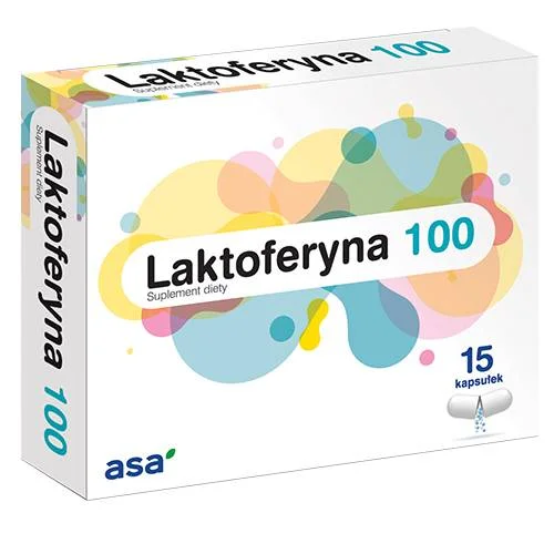 Miniaturka artykułu - Laktoferyna 100, 15kaps.