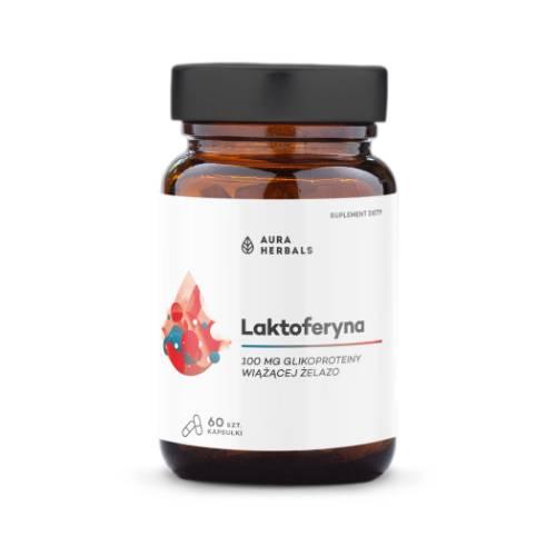Miniaturka artykułu - Aura Herbals Laktoferyna 100 mg, 60 kaps.