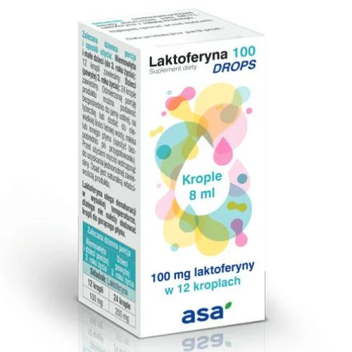 Miniaturka artykułu - Laktoferyna w kroplach od 1 roku życia, 8 ml