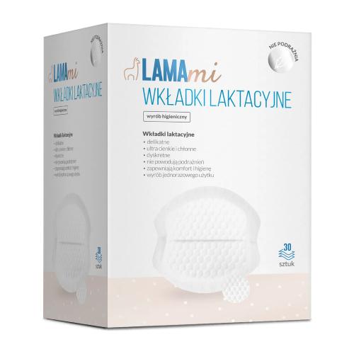 Miniaturka artykułu - LAMAMI Wkładki laktacyjne, 30 szt.