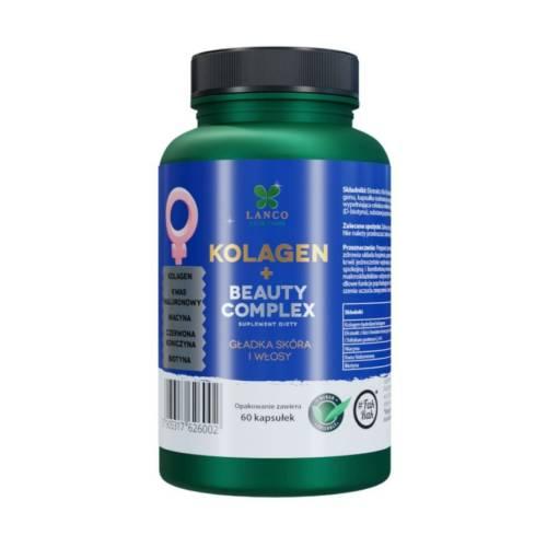 Miniaturka artykułu - LANCO NUTRITIONS Kolagen + Beauty Complex, 60 kaps.