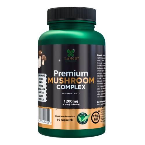Miniaturka artykułu - Lanco Nutritions Premium Mushroom Complex, 60 kaps.