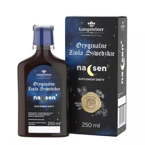 Miniaturka artykułu - Langsteiner Oryginalne Zioła Szwedzkie na sen, 250ml KR&Oacute;TKA DATA 20.11.2026