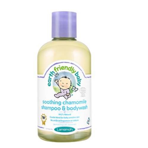 Miniaturka artykułu - LANSINOH ORGANIC Rumianek szampon i płyn myjący, 250ml