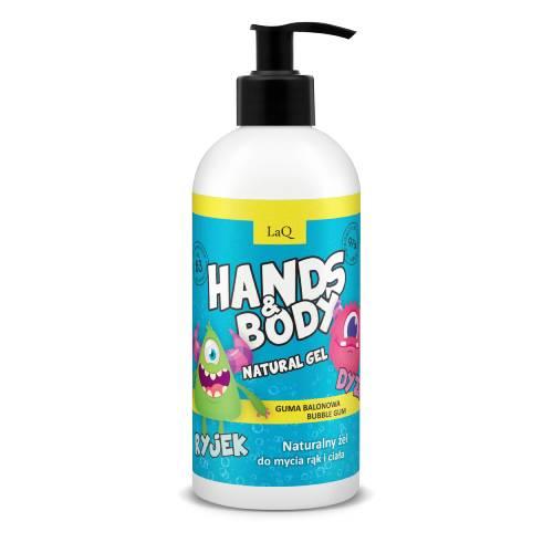 Miniaturka artykułu - LaQ Dyzio I Ryjek Naturalny żel do mycia ciała i rąk guma balonowa, 300 ml