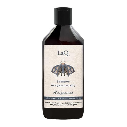 Miniaturka artykułu - LaQ Szampon oczyszczający do włos&oacute;w z Niacynamidem, 300ml