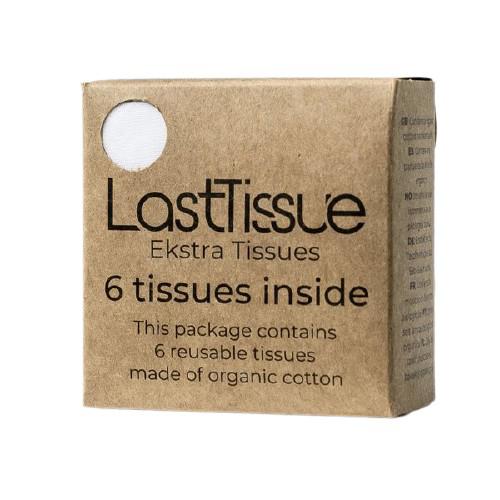 LastTissue Wielorazowe chusteczki higieniczne bawełniane, 6 sztuk