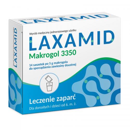 Miniaturka artykułu - Laxamid Makrogol 3350, 14 sasz.