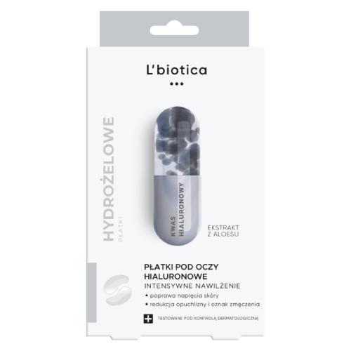 L'BIOTICA Hialuronowe płatki pod oczy - 3 x 2 sztuki