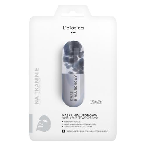 Miniaturka artykułu - L'BIOTICA MASKA HIALURONOWA w postaci nasączonej tkaniny - 1 sztuka