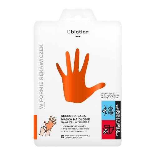 L'BIOTICA Maska na dłonie regenerująca w postaci rękawiczek - 26 g