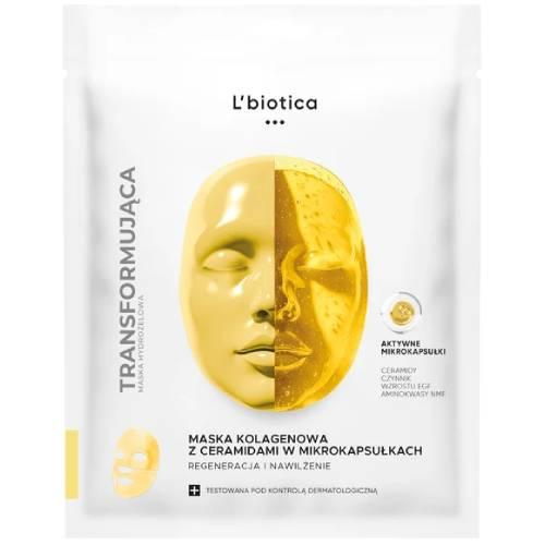 Miniaturka artykułu - L'biotica Maska kolagenowa do twarzy z ceramidami w mikrokapsułkach, 1 szt.