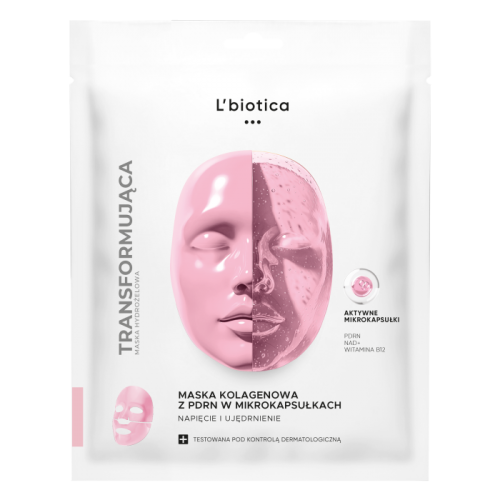 Miniaturka artykułu - L'biotica Maska kolagenowa z PDRN w mikrokapsułkach Napięcie i ujędrnienie, 1 szt.