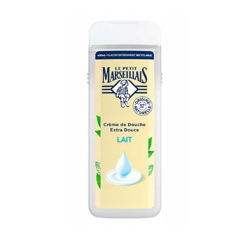 Miniaturka artykułu - LE PETIT MARSEILLAIS Żel Pod Prysznic Bio Mleko, 400ml