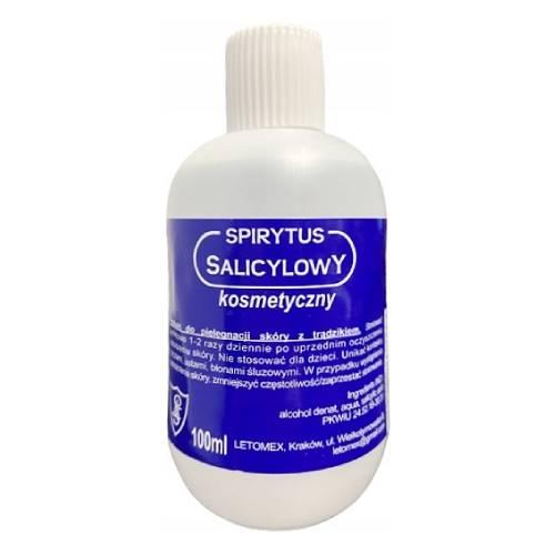Miniaturka artykułu - LETOMEX spirytus salicylowy kosmetyczny, 100ml