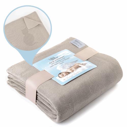 Miniaturka artykułu - Libra- Babies Kocyk bambusowy 80x100cm Beżowy USZKODZONE / BRAK ORYGINLNEGO OPAKOWANIA