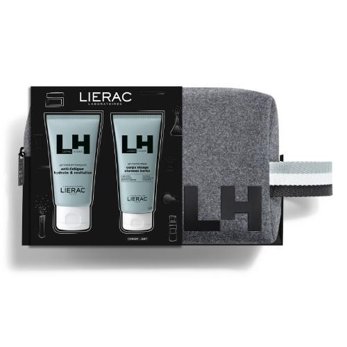 Miniaturka artykułu - LIERAC Homme zestaw Żel energizujący, 50ml + Żel pod prysznic, 50ml USZKODZONE TEKTUROWE OPAKOWANIE