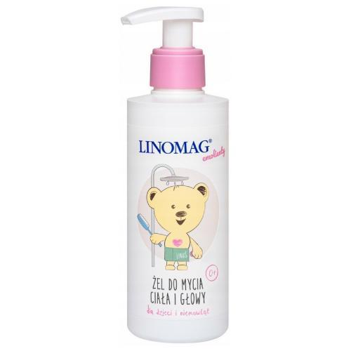 Miniaturka artykułu - LINOMAG Emolienty Żel do mycia ciała i głowy, 400ml USZKODZONE/BRAK ORGINALNEJ POMPKI