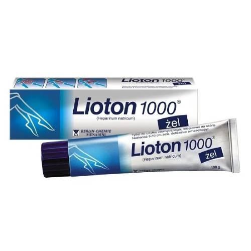 Miniaturka artykułu - Lioton 1000 żel - 100 g - żel z heparyną na żylaki, siniaki i obrzęki 