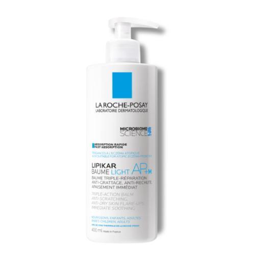 Miniaturka artykułu - La Roche-Posay Lipikar Baume Light AP + M Regenerujący balsam do ciała, 400 ml