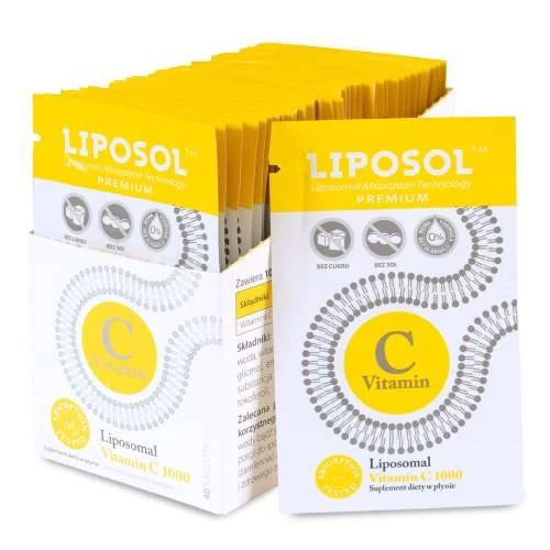 Miniaturka artykułu - Liposol Liposomalna witamina C 1000 mg, 40 sasz.