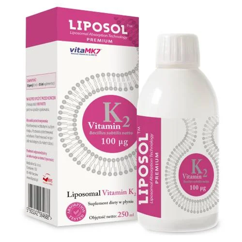 Miniaturka artykułu - Liposol Liposomalna Witamina K2 100 &micro;g, 250 ml