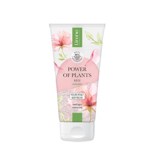 Miniaturka artykułu - LIRENE Power of Plants Rose Peeling myjący nawilżający, 175ml