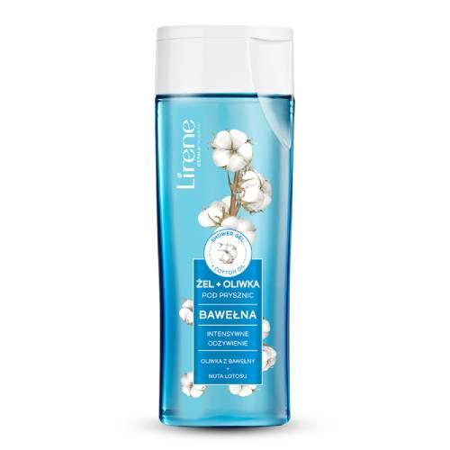 Miniaturka artykułu - LIRENE Żel + oliwka pod prysznic Bawełna, 250ml