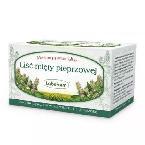 Miniaturka artykułu - Labofarm Liść mięty pieprzowej, 30 saszetek
