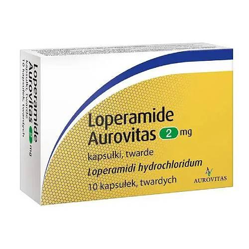 Miniaturka artykułu - Loperamide Aurovitas 2 mg, 10 kaps.
