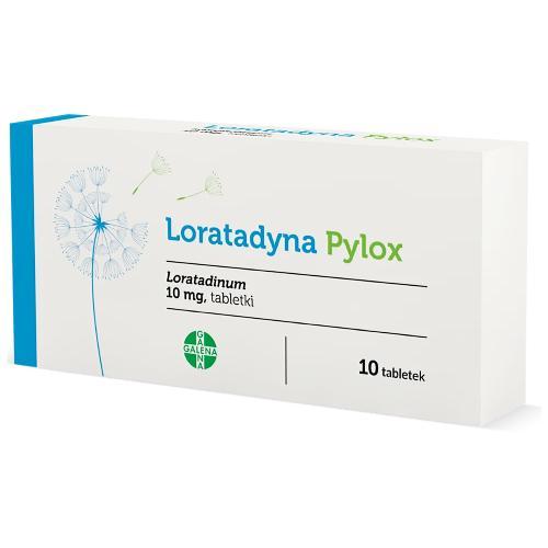 Miniaturka artykułu - LORATADYNA Pylox 10mg - 10 tabletek USZKODZONE OPAKOWANIE