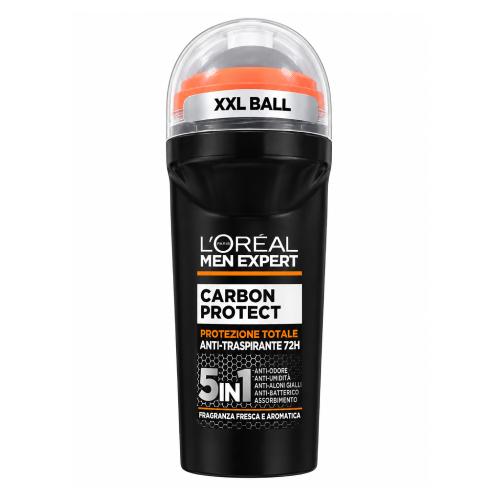 Miniaturka artykułu - L'Oreal Men Expert Carbon Protect XXL 5in1 Antyperspirant roll-on dla mężczyzn, 50 ml