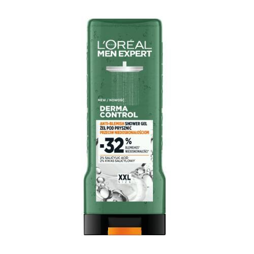 Miniaturka artykułu - L'OREAL Men Expert Derma Control Żel pod prysznic przeciw niedoskonałościom dla mężczyzn, 400 ml USZKODZONE/LEKKI UBYTEK W ZAWARTOŚCI PŁYNU 