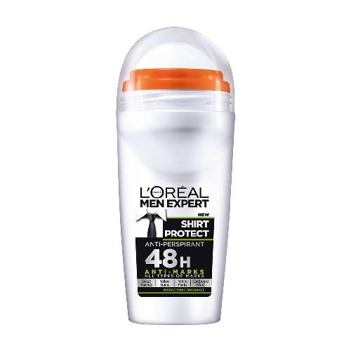 Miniaturka artykułu - L'OREAL Men Shirt Protect Antyperspirant w kulce, 50 ml
