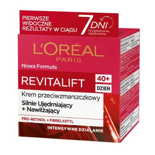 Miniaturka artykułu - L`OREAL Revitalift Krem przeciwzmarszczkowy i ujędrniający na dzień, 50ml