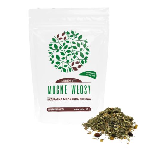 Miniaturka artykułu - LOREM VIT Mocne Włosy Naturalna mieszanka ziołowa, 50 g