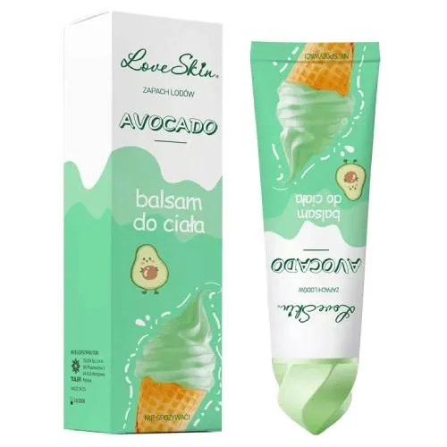 Miniaturka artykułu - Love Skin Ice Cream Avocado Balsam do ciała z ekstraktem z awokado, 120 g